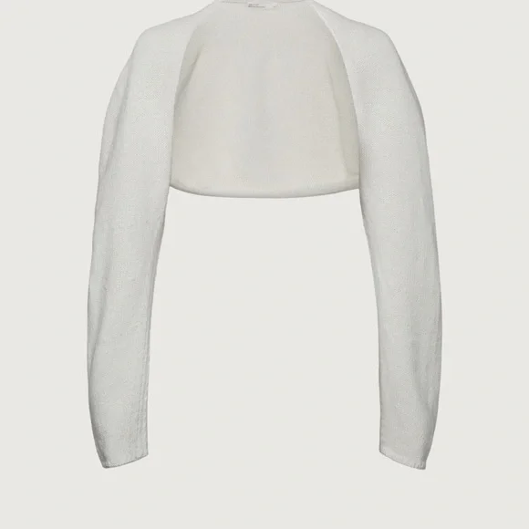 OAK + FORT Cream Women's Shrug - Picture 4 of 5